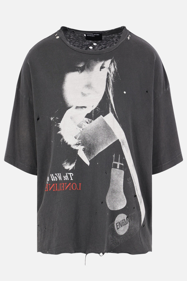 Well Of Loneliness t-shirt in distressed cotton