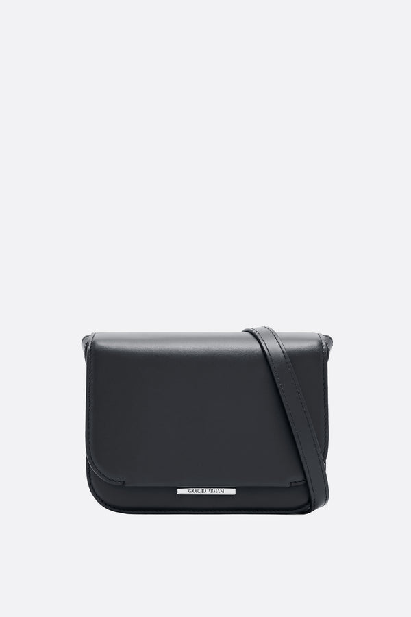 smooth leather small shoulder bag