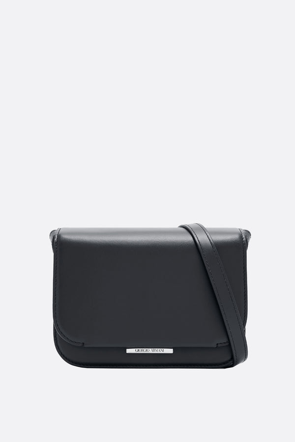 smooth leather medium shoulder bag