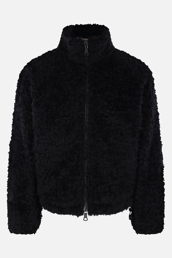 full-zip jacket in shearling