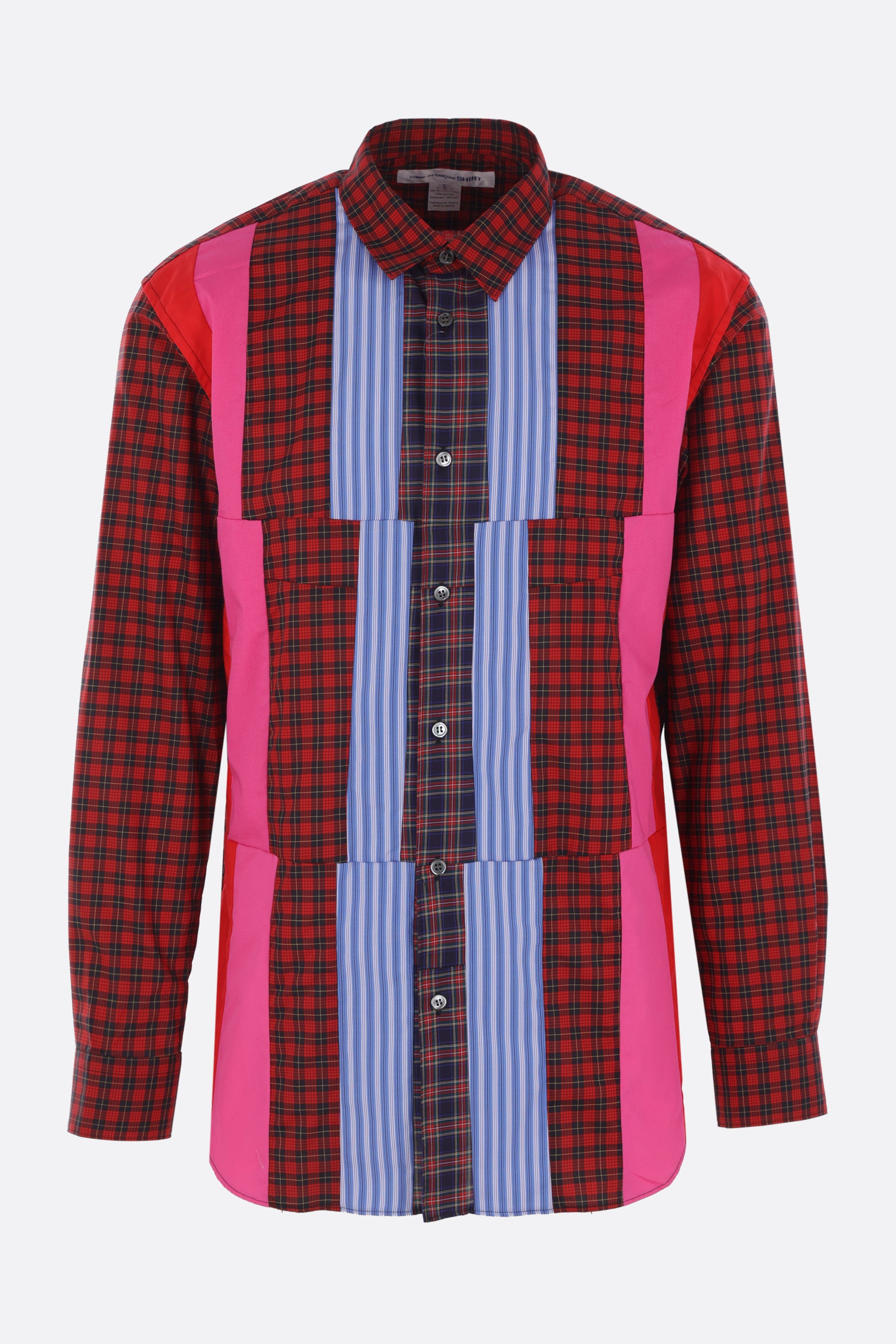 patchwork cotton shirt