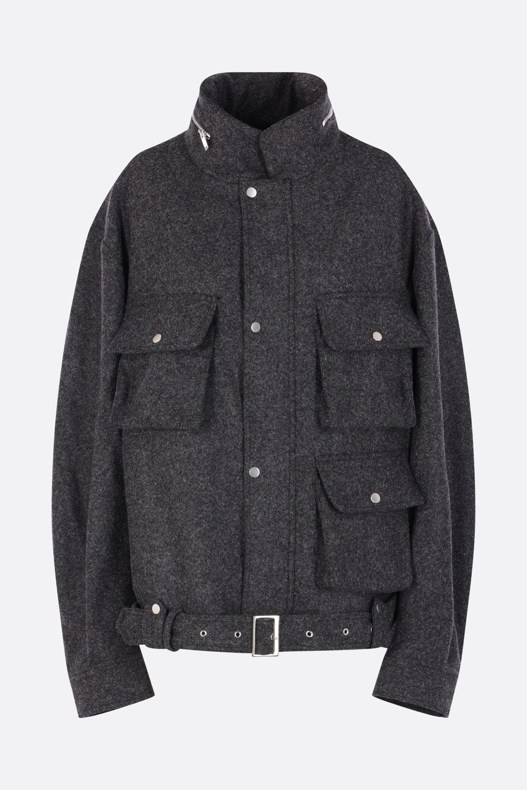 Bomba oversize jacket in Shetland wool