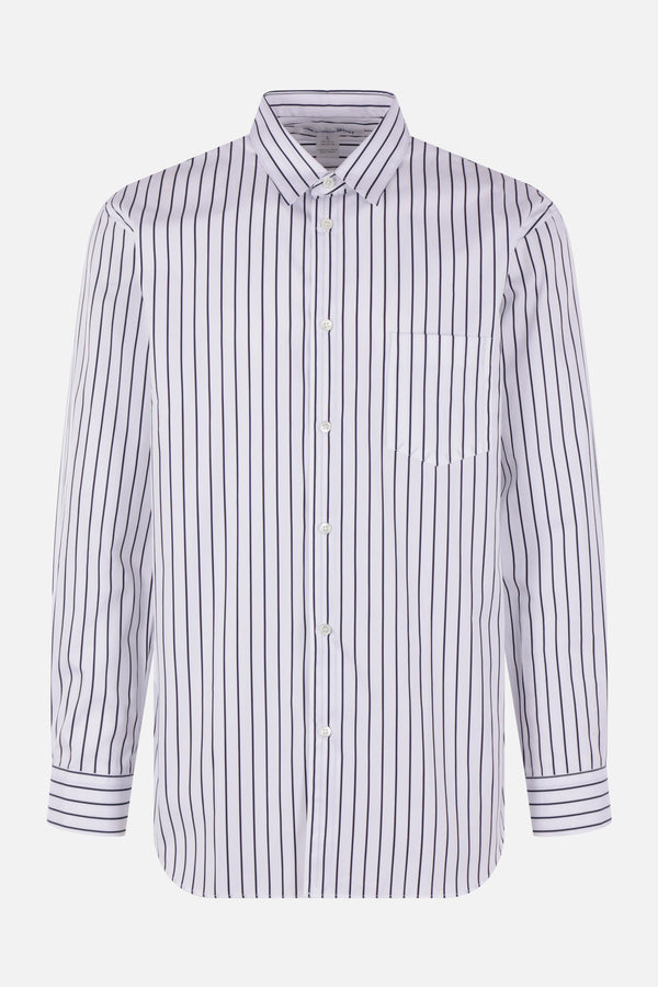 striped poplin shirt