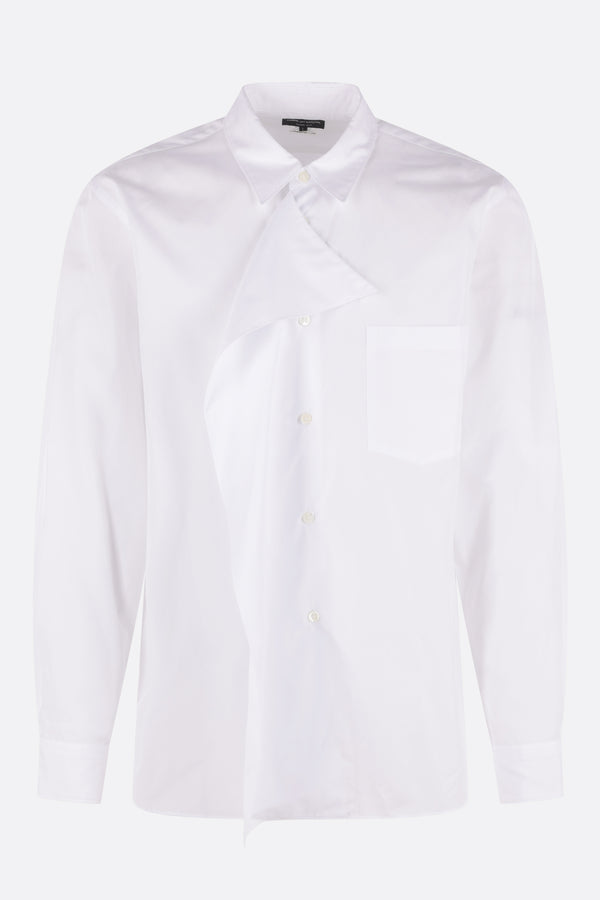 camicia in popeline con volant