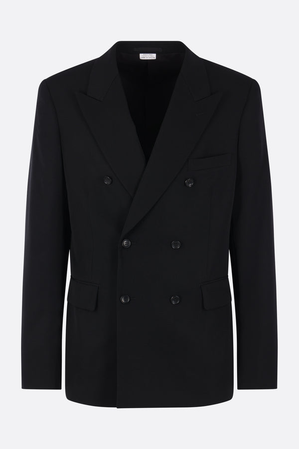 double-breasted in wool