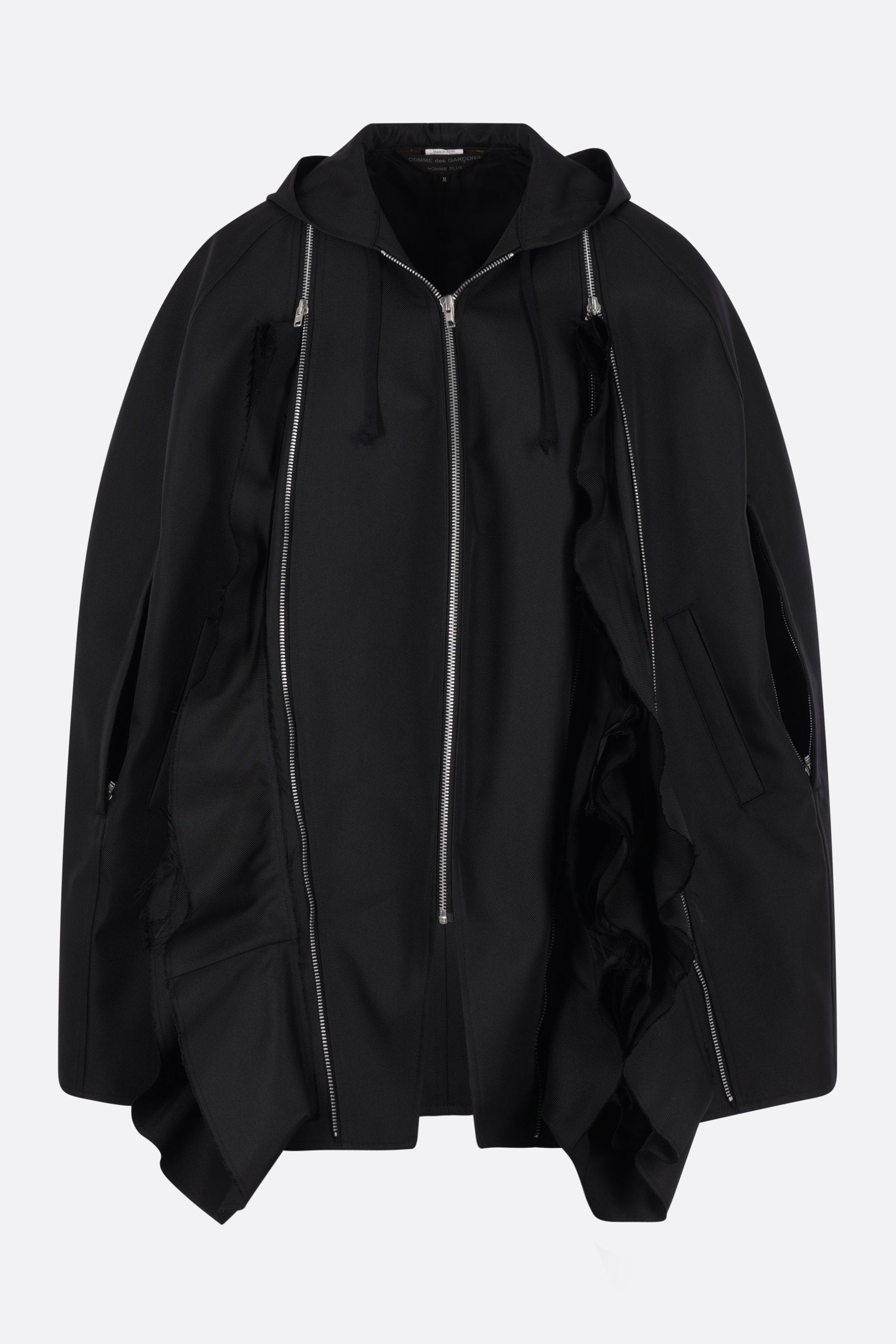 drill hooded cape
