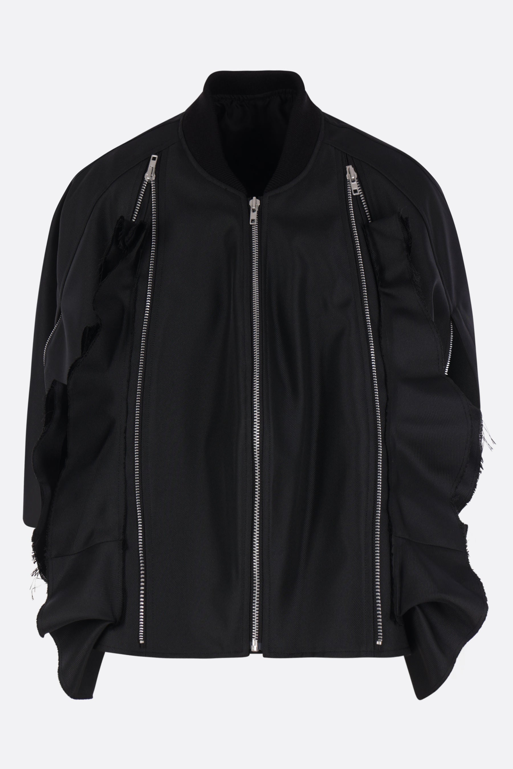 cropped cape in drill