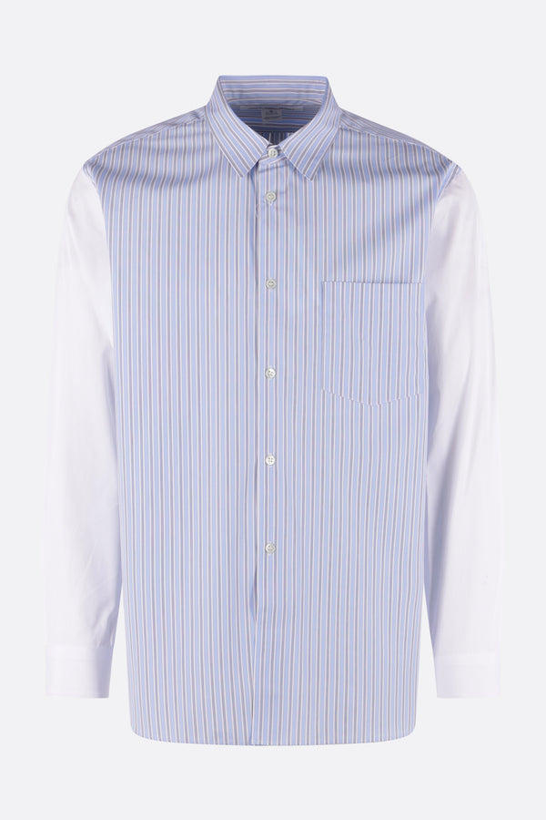 striped poplin shirt