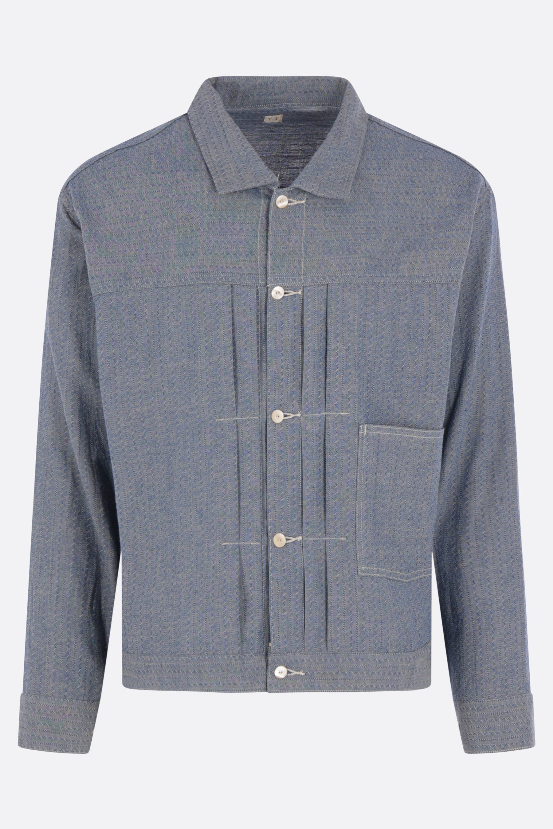 buckle-backed jacket in jacquard