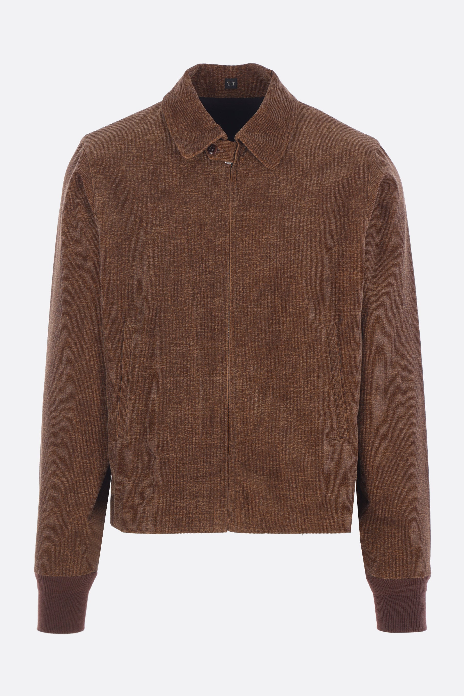 full-zip jacket in tweeduroy