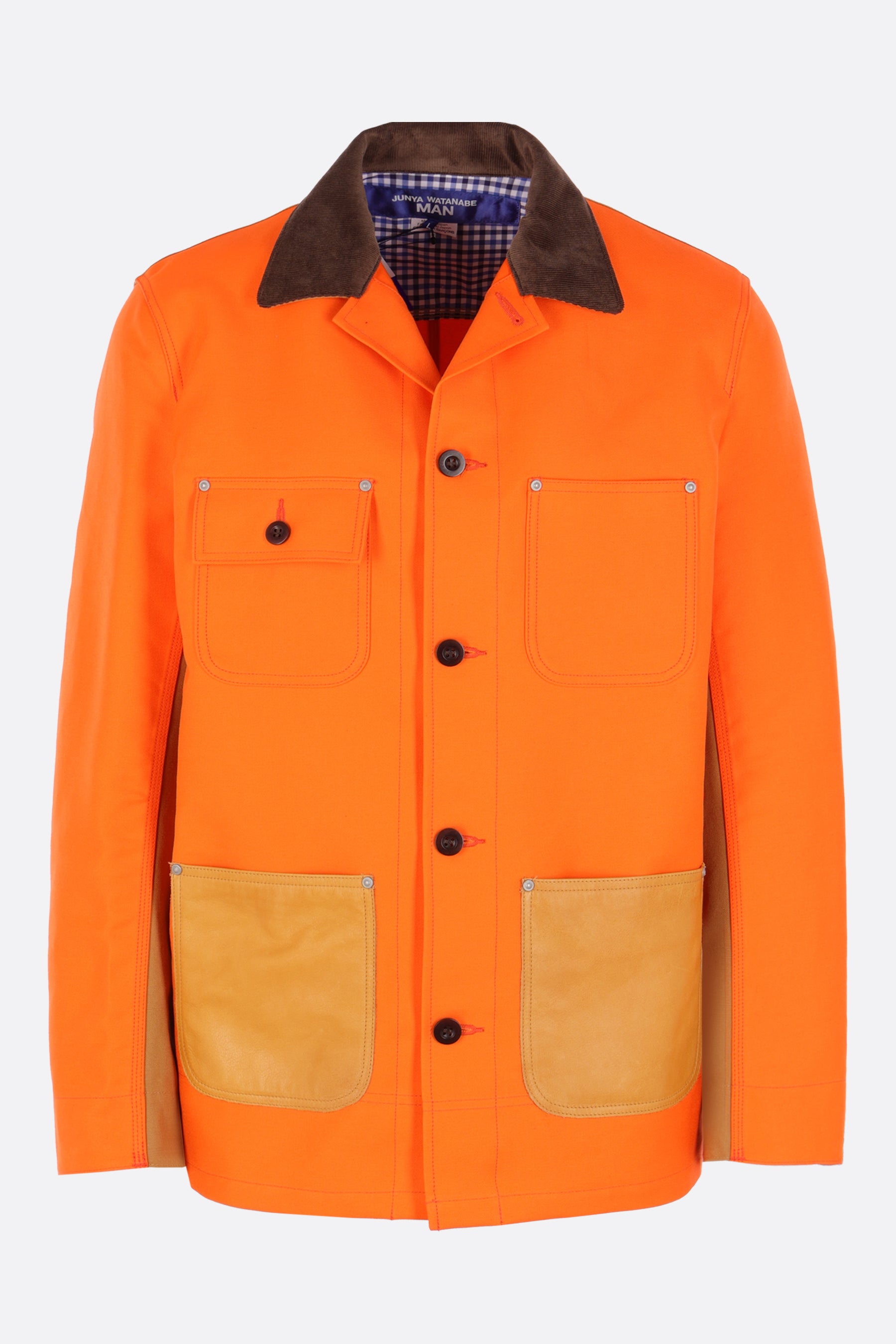 gabardine and canvas jacket