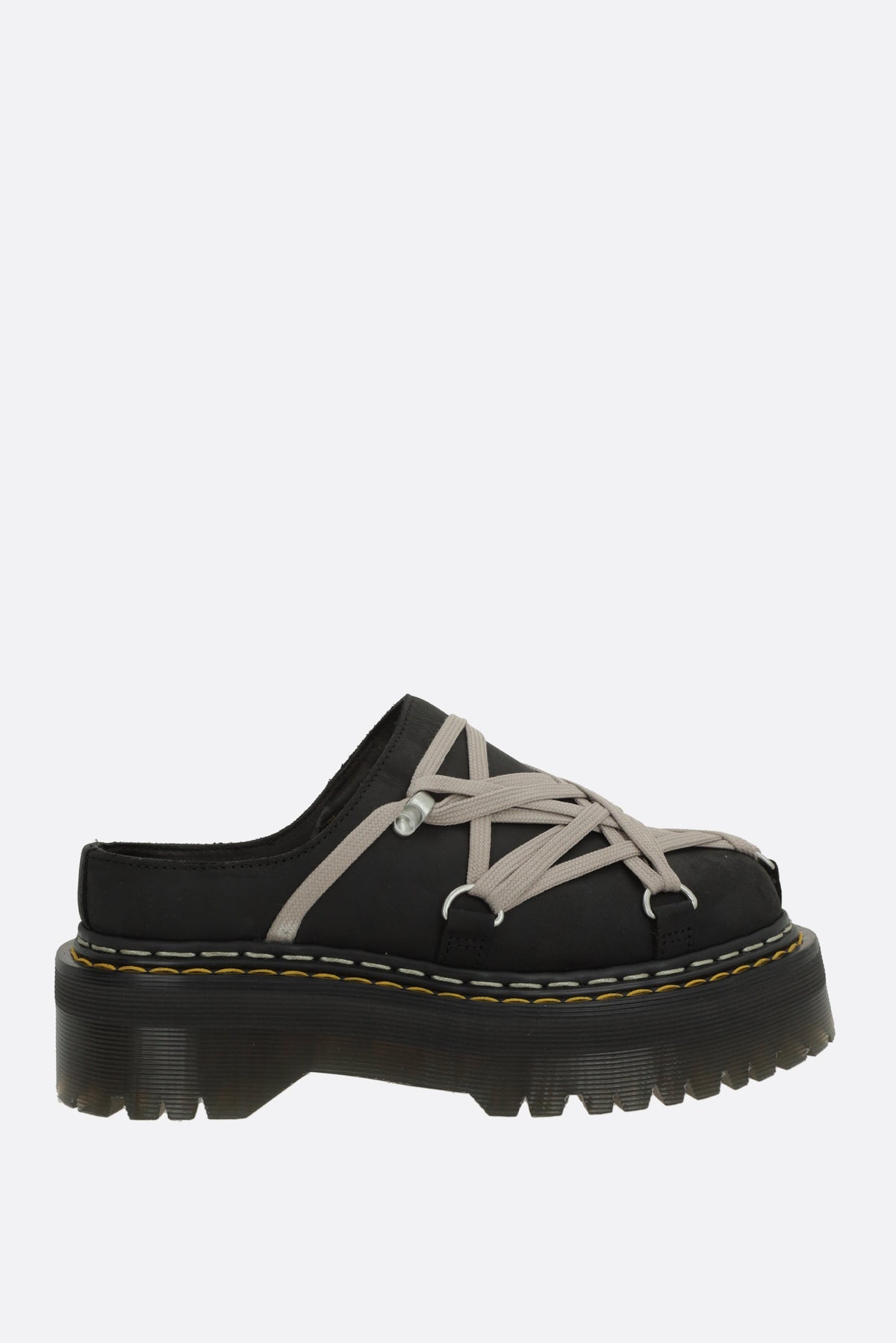 Quad Sole Megalace® mules in nubuck