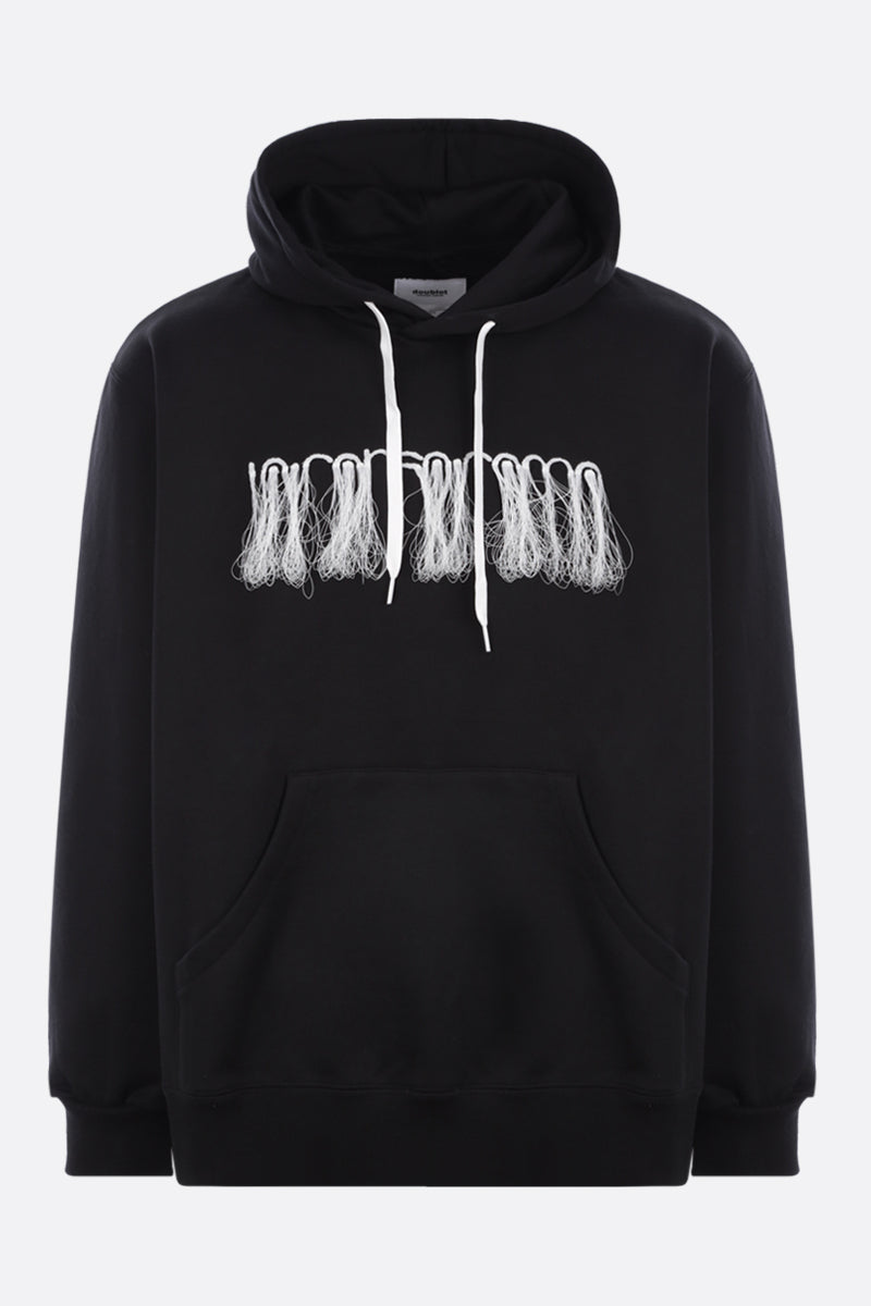 logo embroidery cotton hoodie