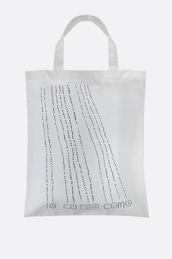 Dots canvas shopping bag