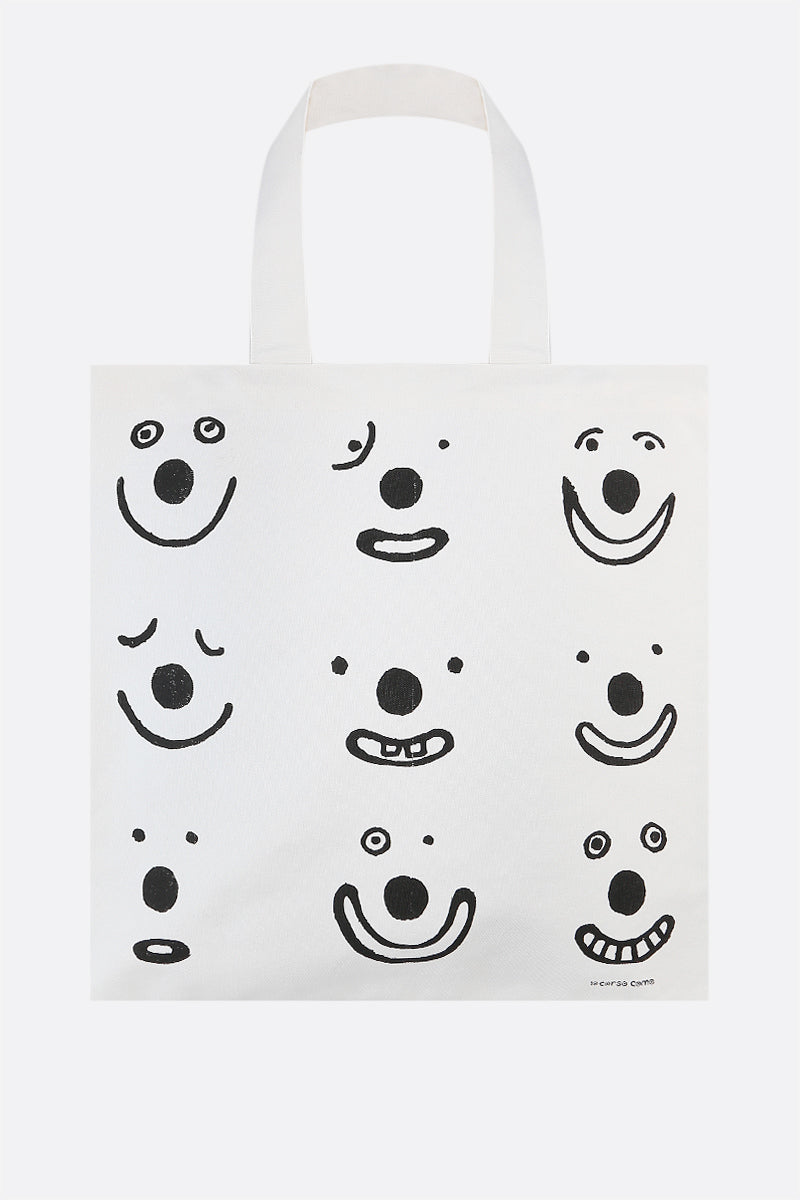 Smile canvas shopping bag