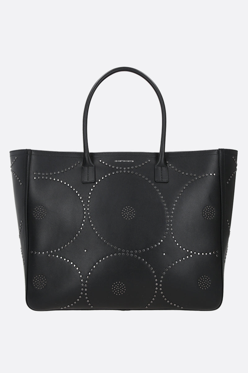 Tresor large smooth leather tote bag
