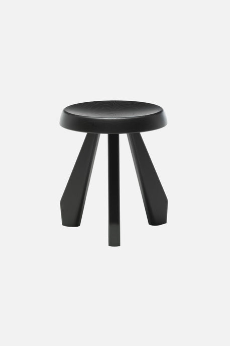 Tabouret Méribel lacquered solid wood stool