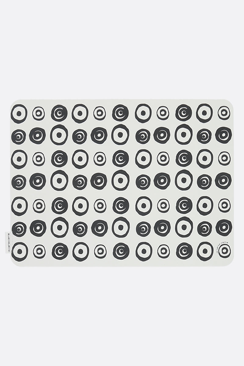 signature circles print paper placemat