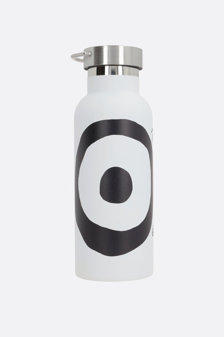 logo print stainless steel water bottle