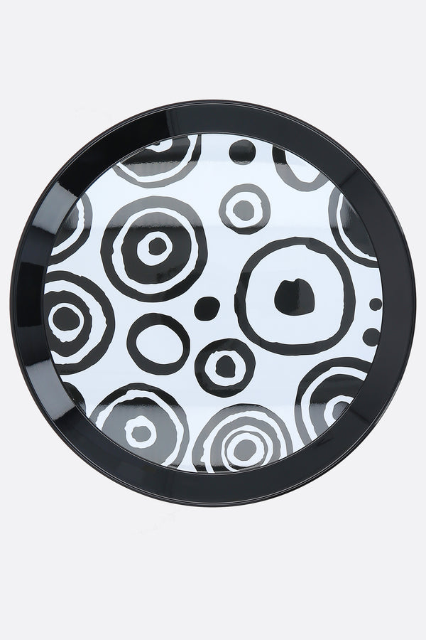 enameled steel round tray