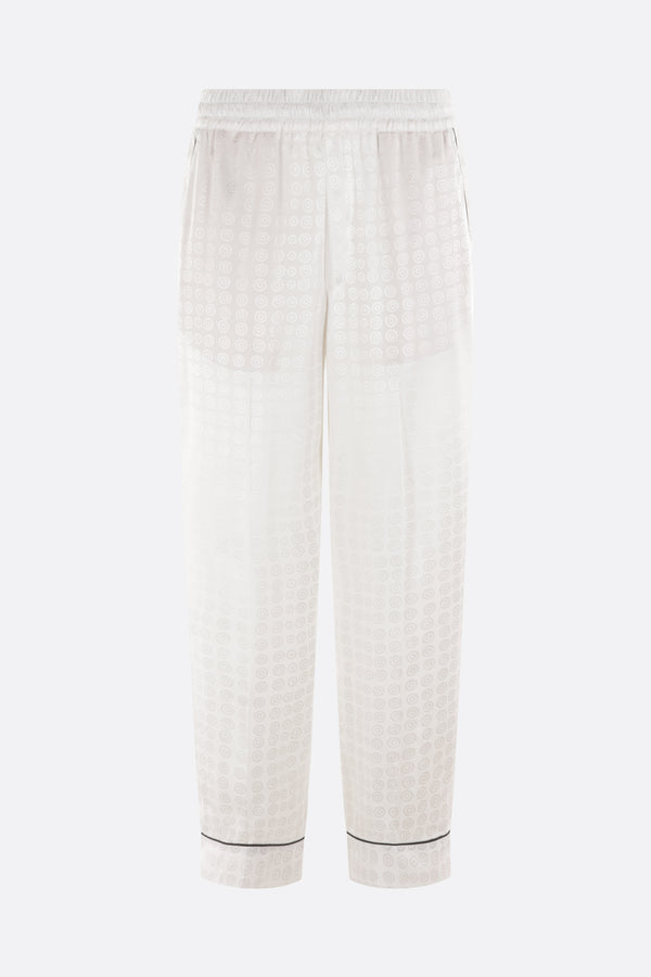 viscose pijama pants with lavallière