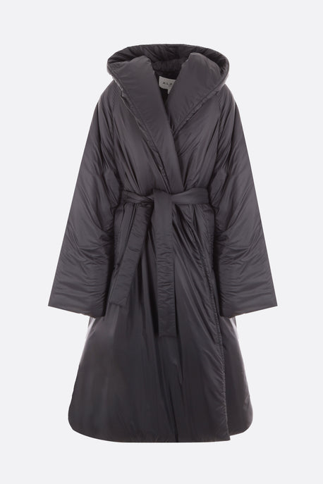 nylon padded oversized coat