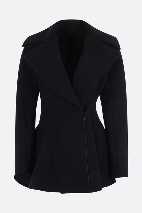 Princess double-breasted stretch wool blend coat