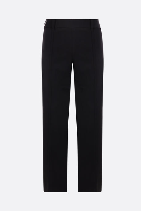Buckle stretch wool pants