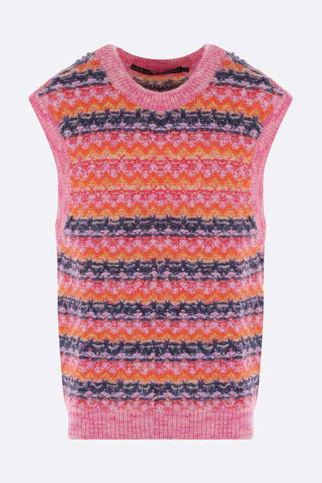 Candy wool blend sleeveless pullover