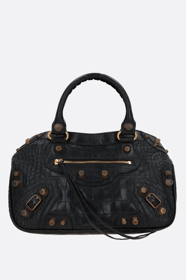 Neo Cagole M crocodile embossed leather tote bag