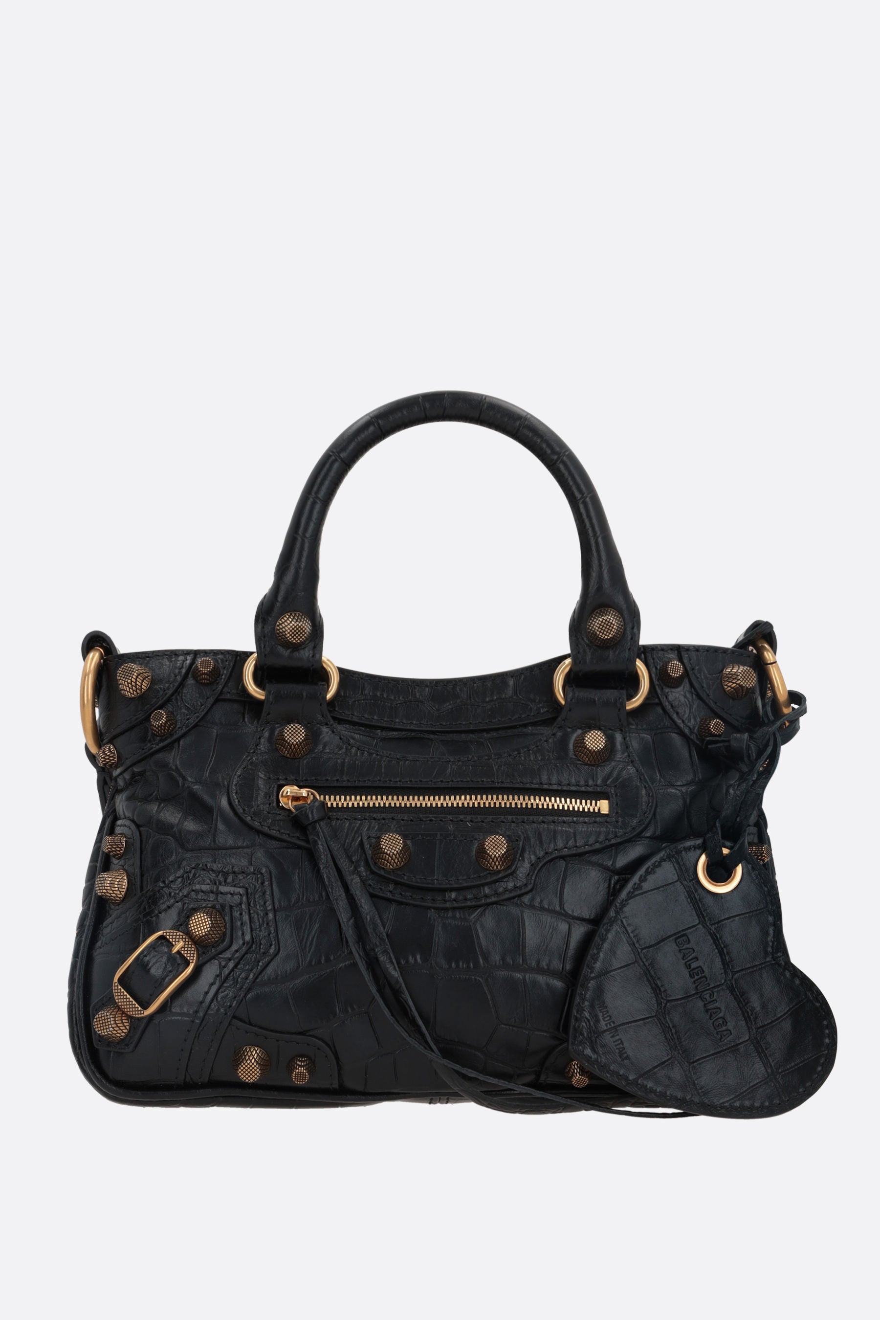 Neo Cagole small crocodile-embossed leather tote bag