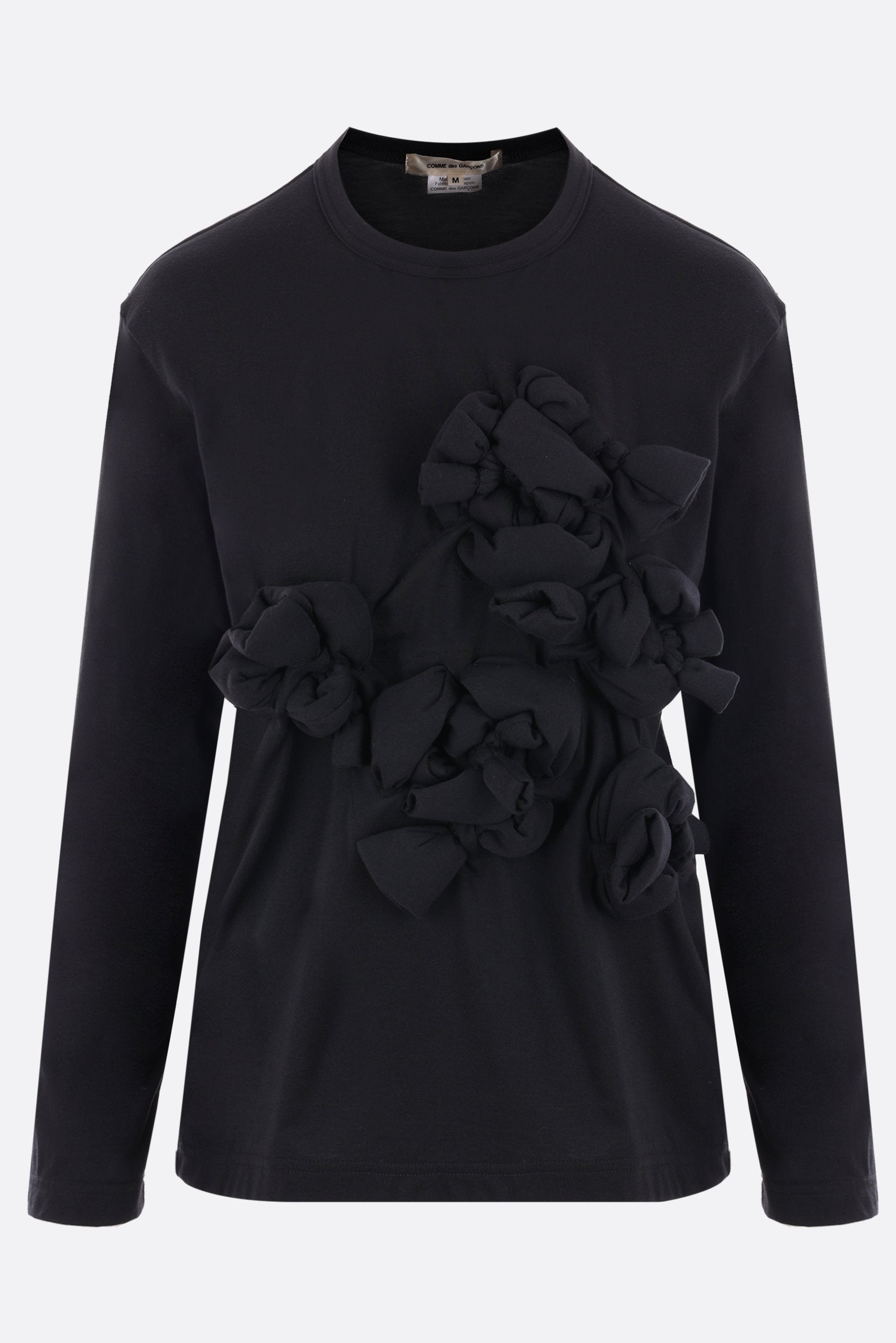 jersey long-sleeved t-shirt with bows