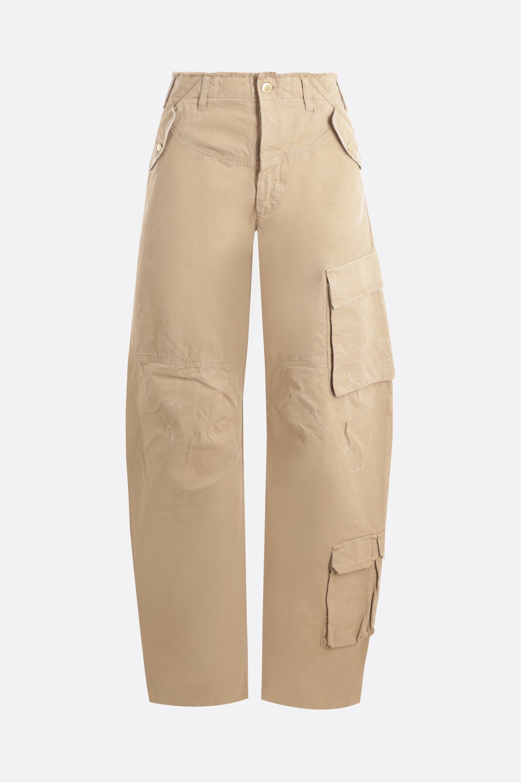 Rosalind cotton bow-fit cargo pants