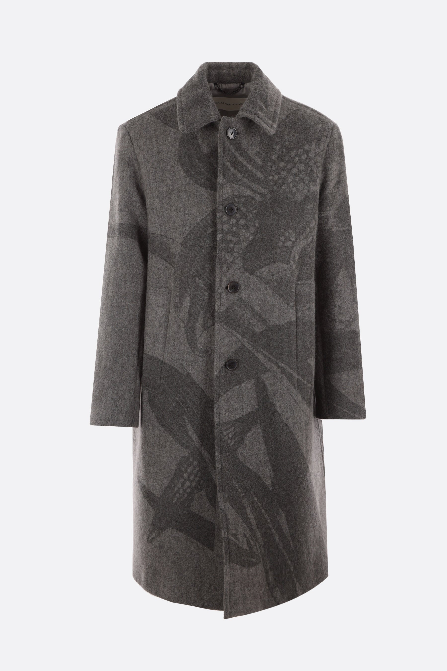Rankle single-breasted wool blend coat