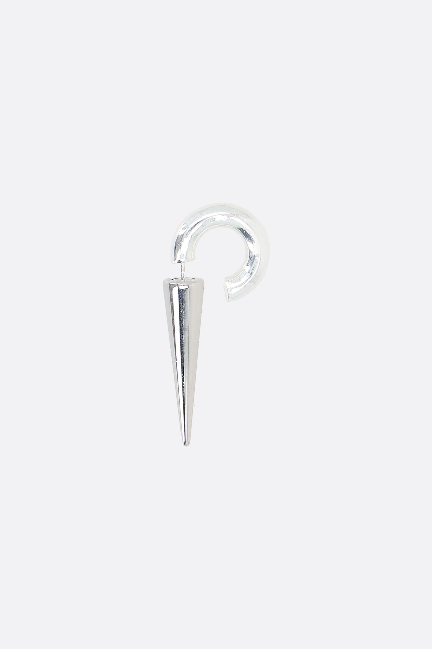 Spike sterling silver single earring