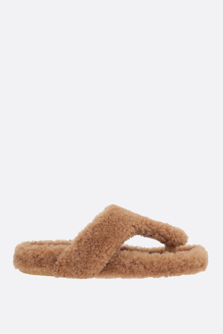 Ease shearling thong sandals