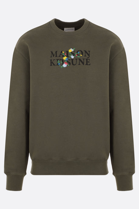 Maison Kitsuné Flowers fleece sweatshirt