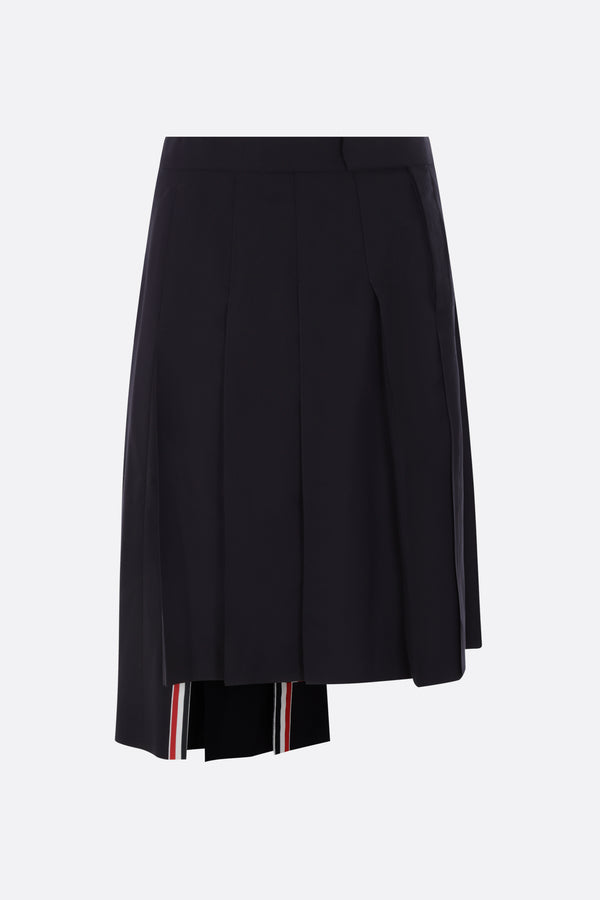 4bar pleated wool skirt