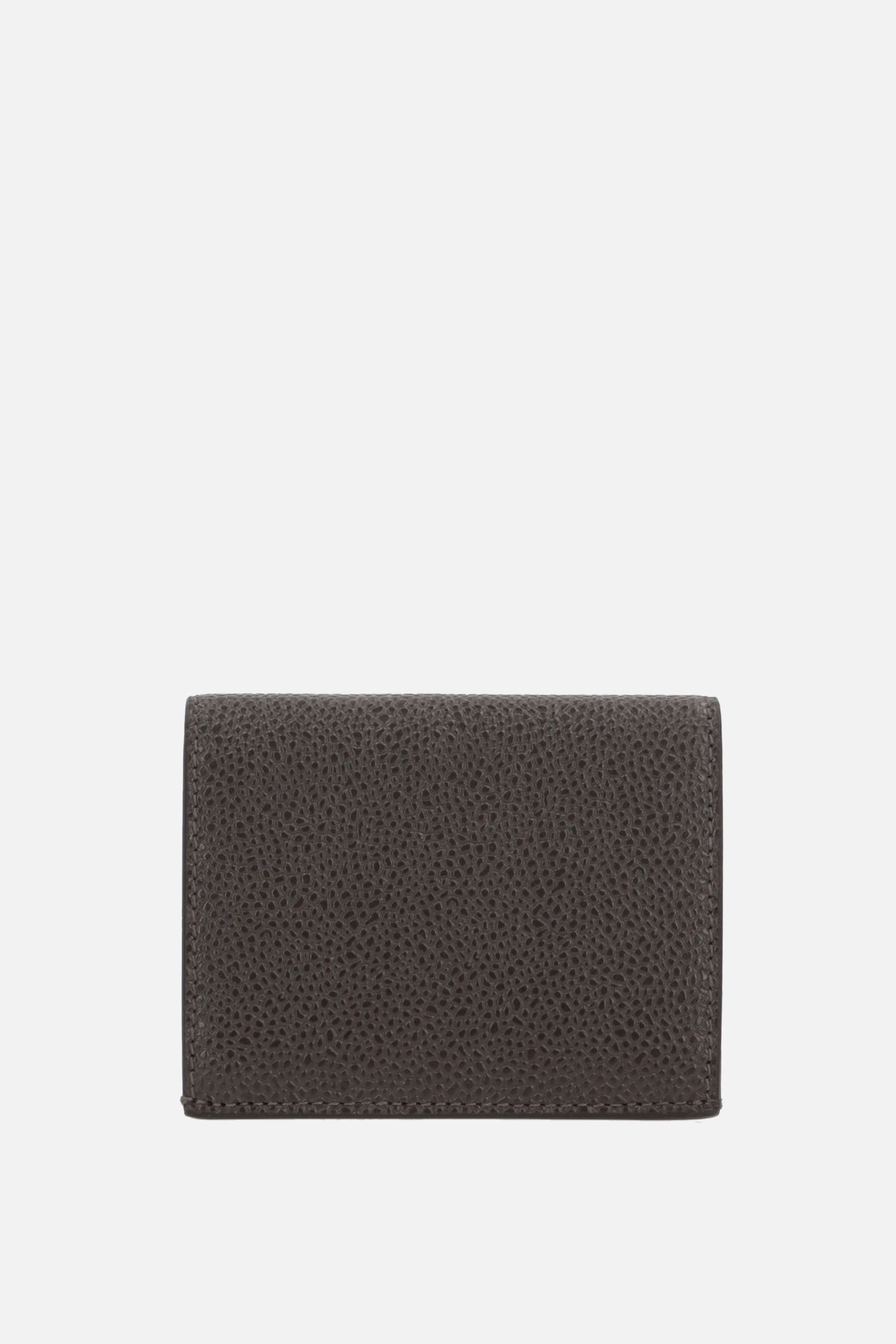 Pebble Grain leather double card case