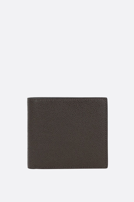 pebble grain leather billfold wallet